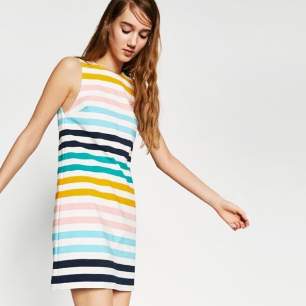 Zara Multicolored/Rainbow Mini Dress